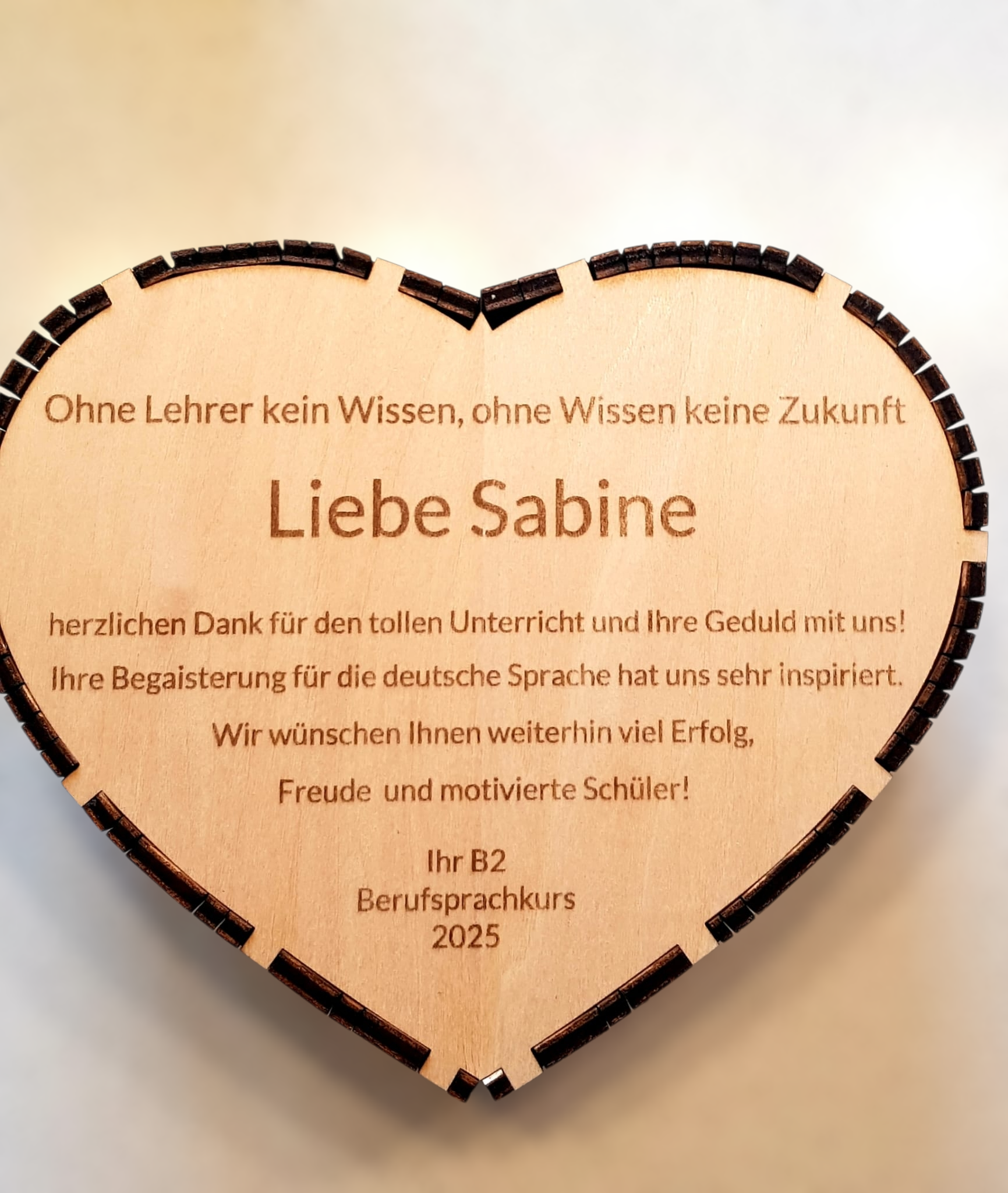 Design Holzschatulle - Herzschlag – Bild 4