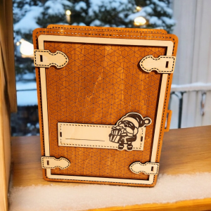 Adventskalender "Weihnanachtsbuch" aus Holz - personalisierbar