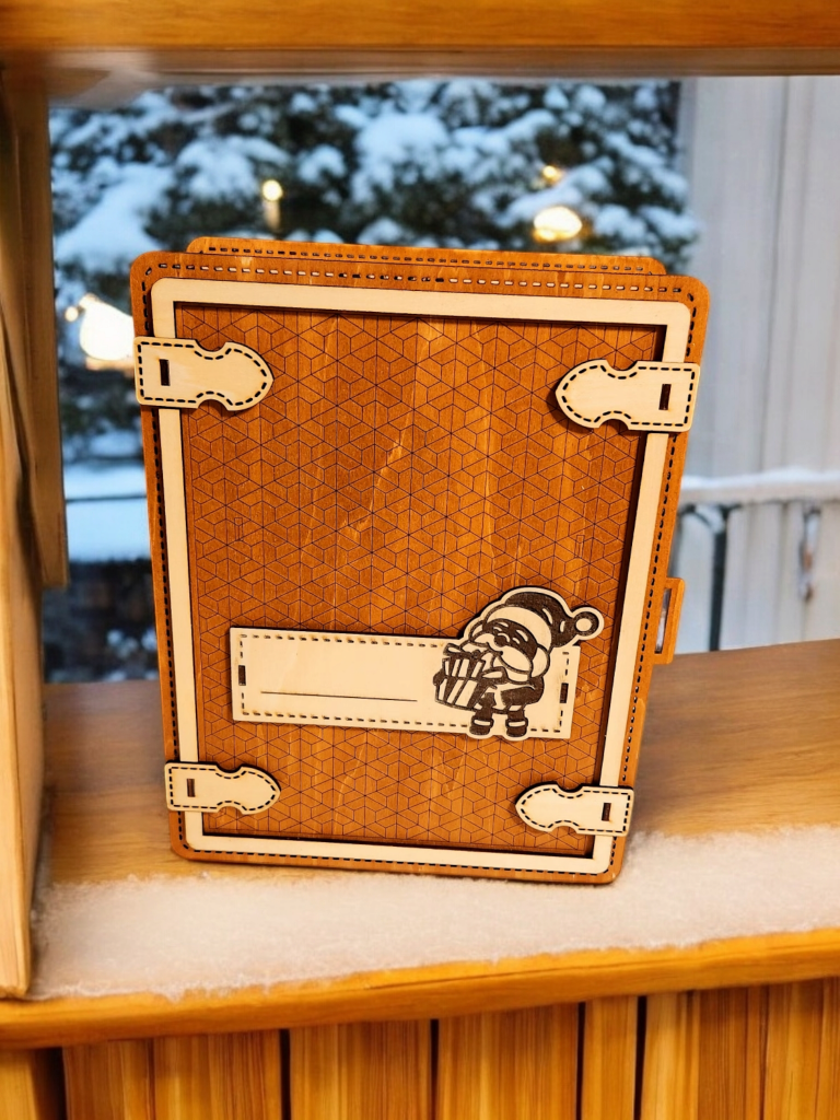 Adventskalender "Weihnanachtsbuch" aus Holz - personalisierbar