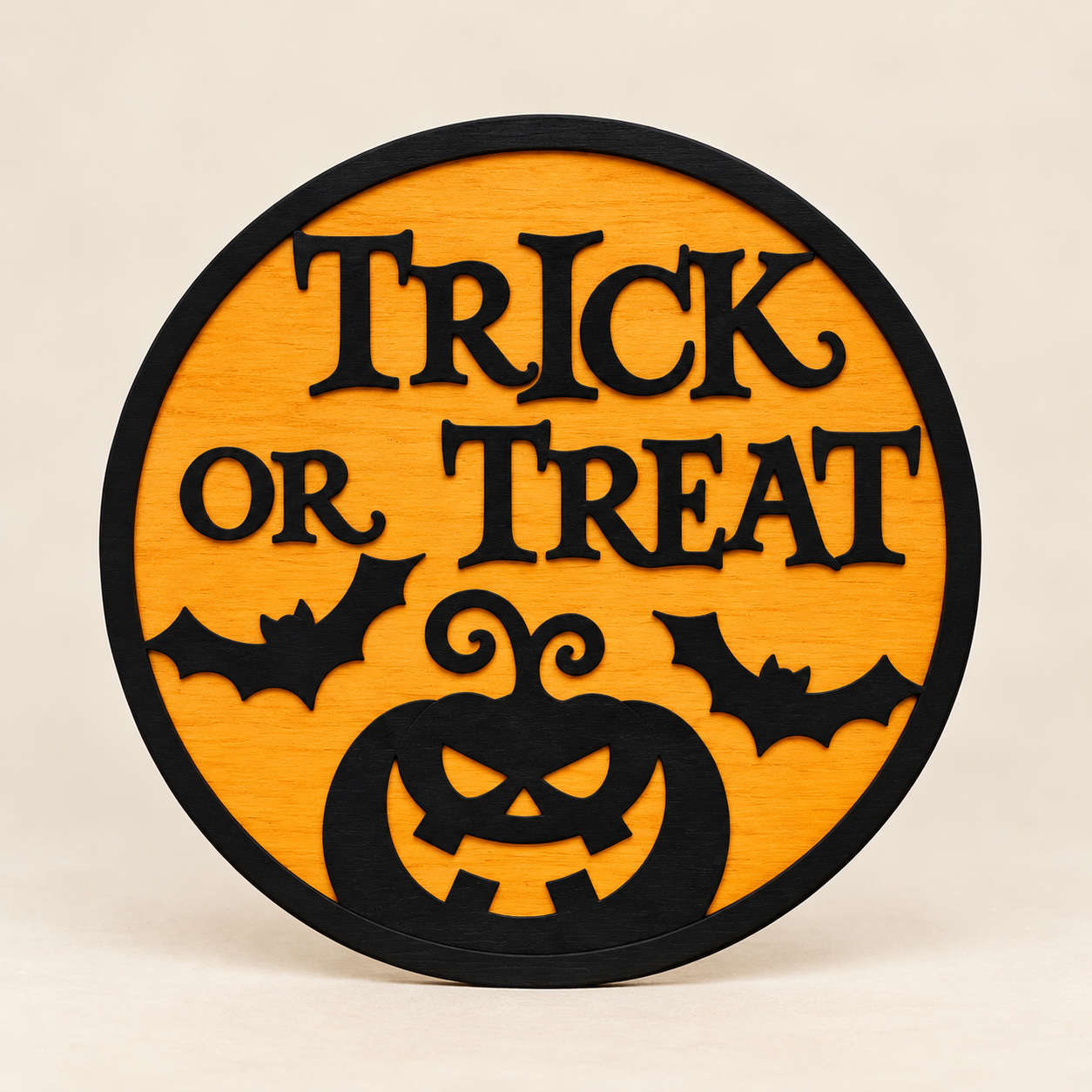 Halloween-Deko aus Holz – 8 Motive zur Auswahl, Ø 19 cm – Bild 9