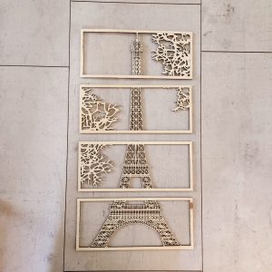 Pariser Eleganz – Eiffelturm aus Holz
